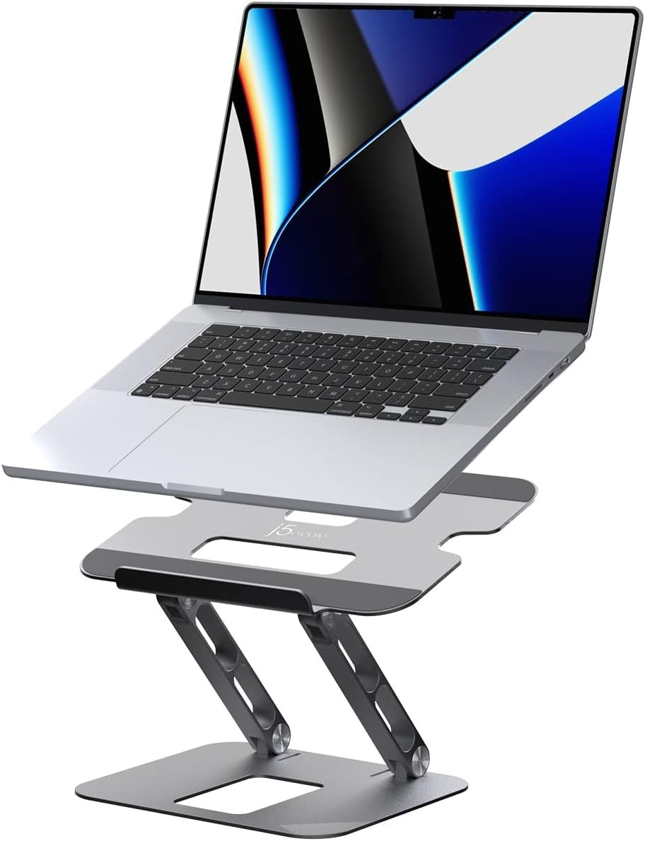 Multi-Angle Aluminum Laptop Stand, Ergonomic Notebook Riser, Suitable for MacBoo