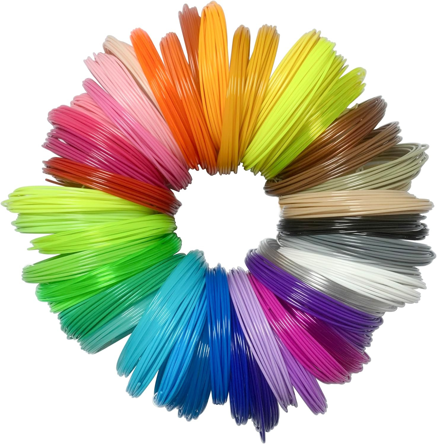 3D Pen Print Filament - 20 Bundle PLA Refills for 3D Printing - Ideal for Art, C