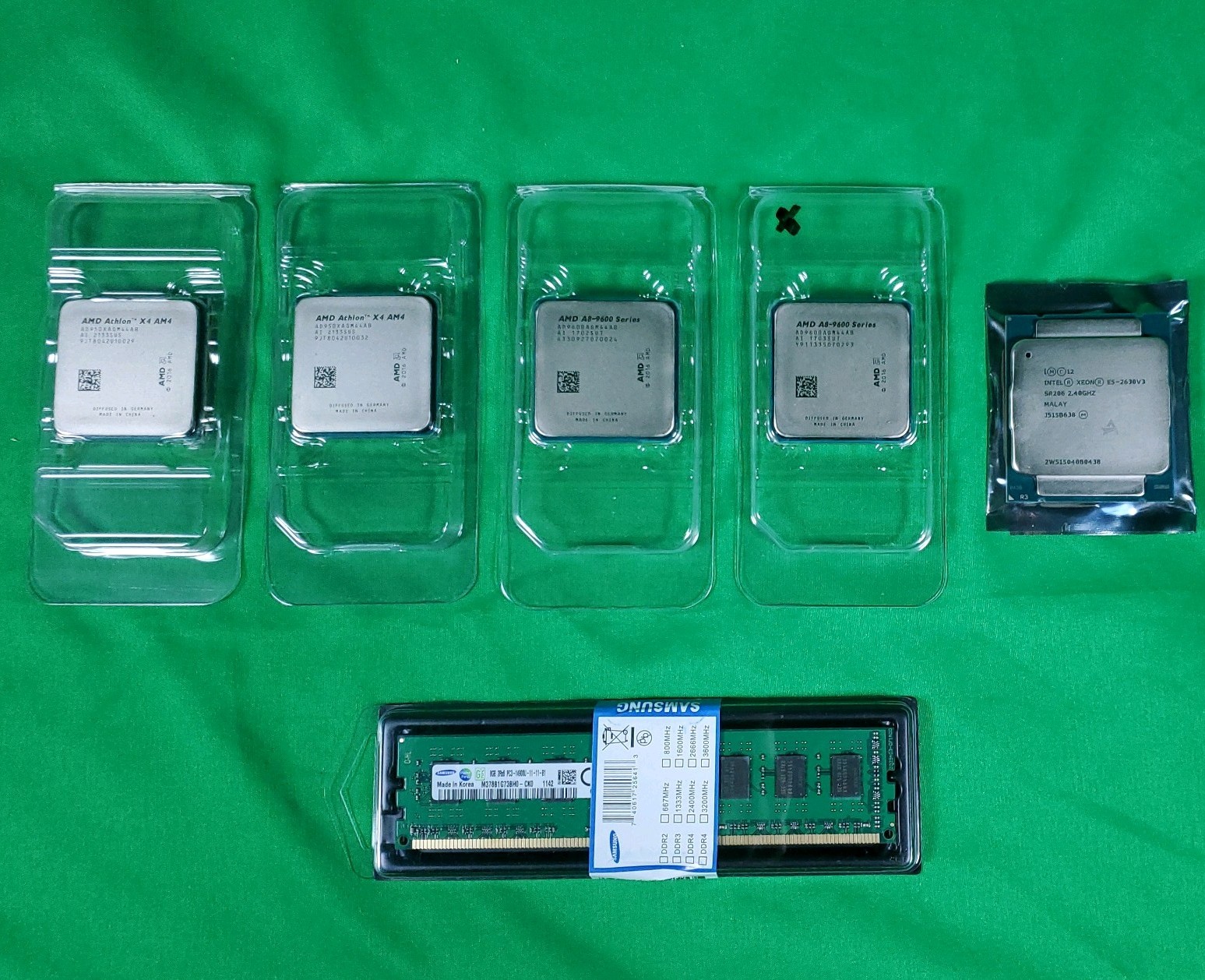 Intel & AMD CPU + DDR3 RAM Lot (Read Desc)