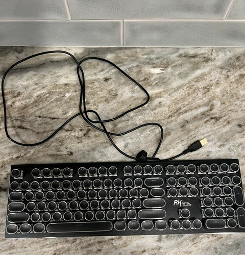 Royal Kludge RK S108X Mechanical Gaming Keyboard Typewriter Style Keys