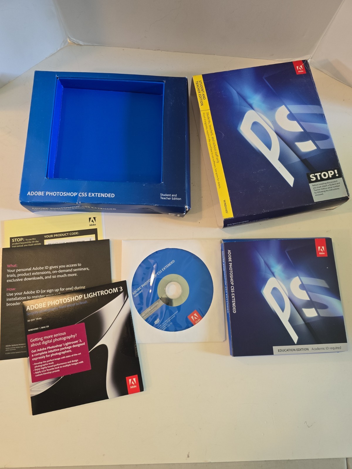 Adobe Photoshop CS5 Extended 32&64 Bit Windows Student Teacher Edition w/ Serial