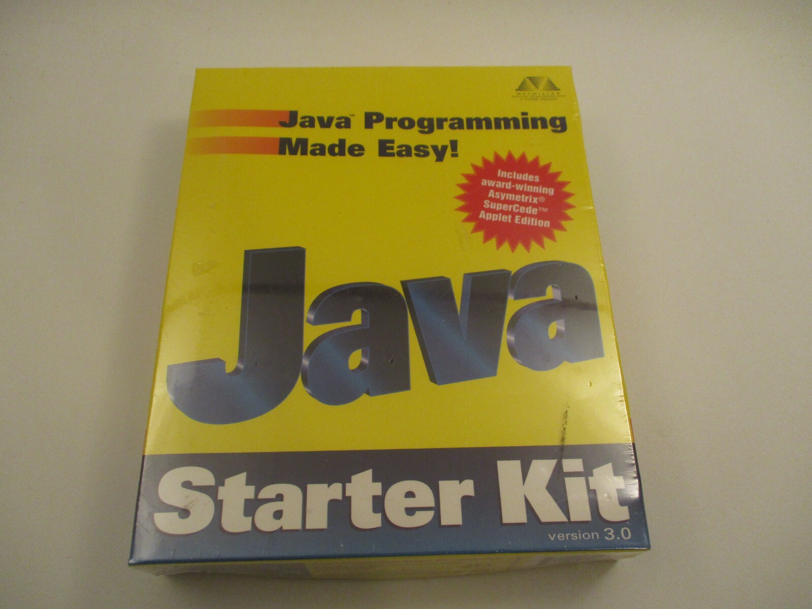 Vintage 1997 NOS Sealed Java Starter Kit 3.0 Programming Software Windows 95 NT