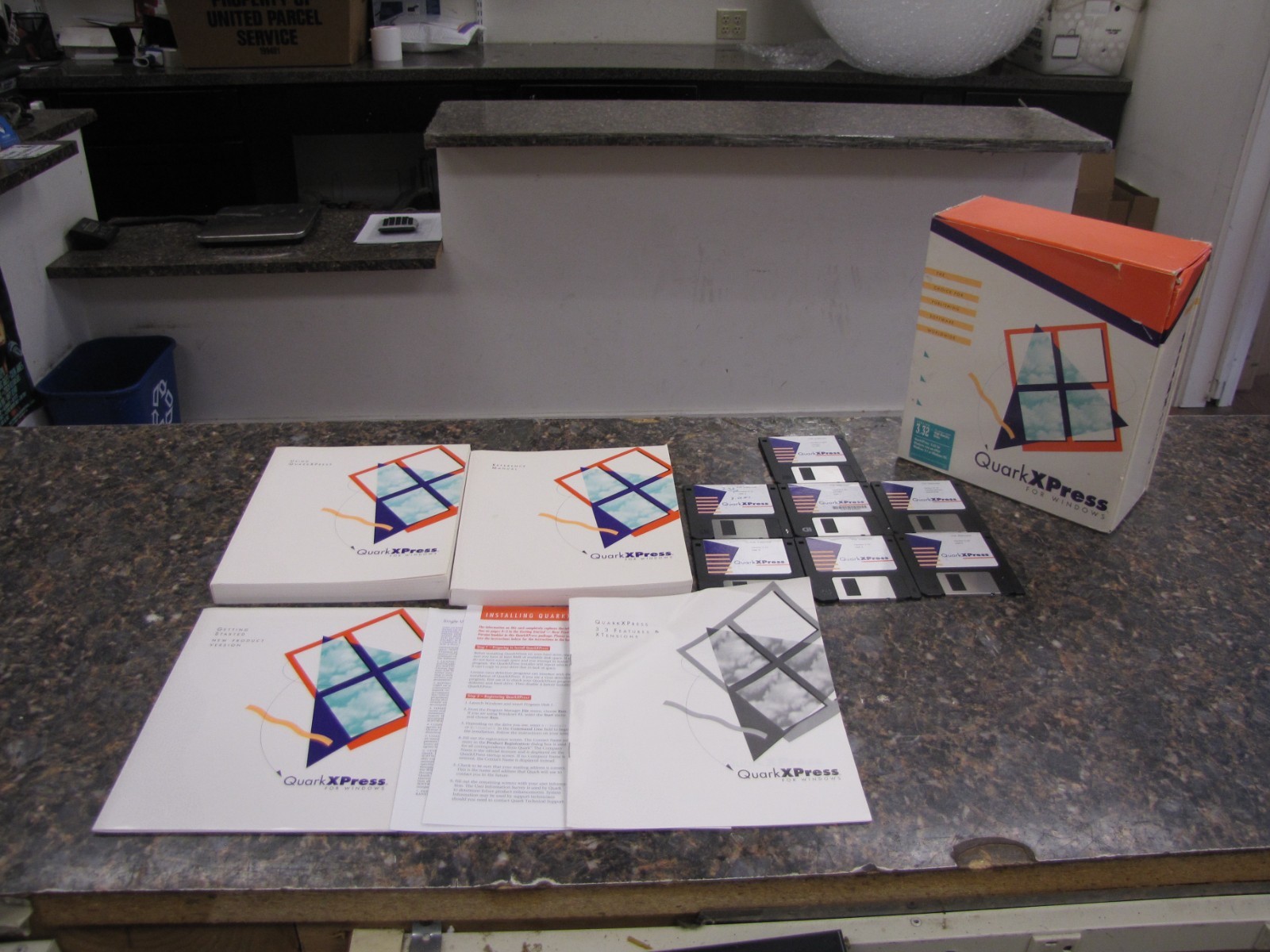 QUARK QuarkXPRESS For Windows Version 3.3 Vintage Computing CIB 3.5" Disks -HW26
