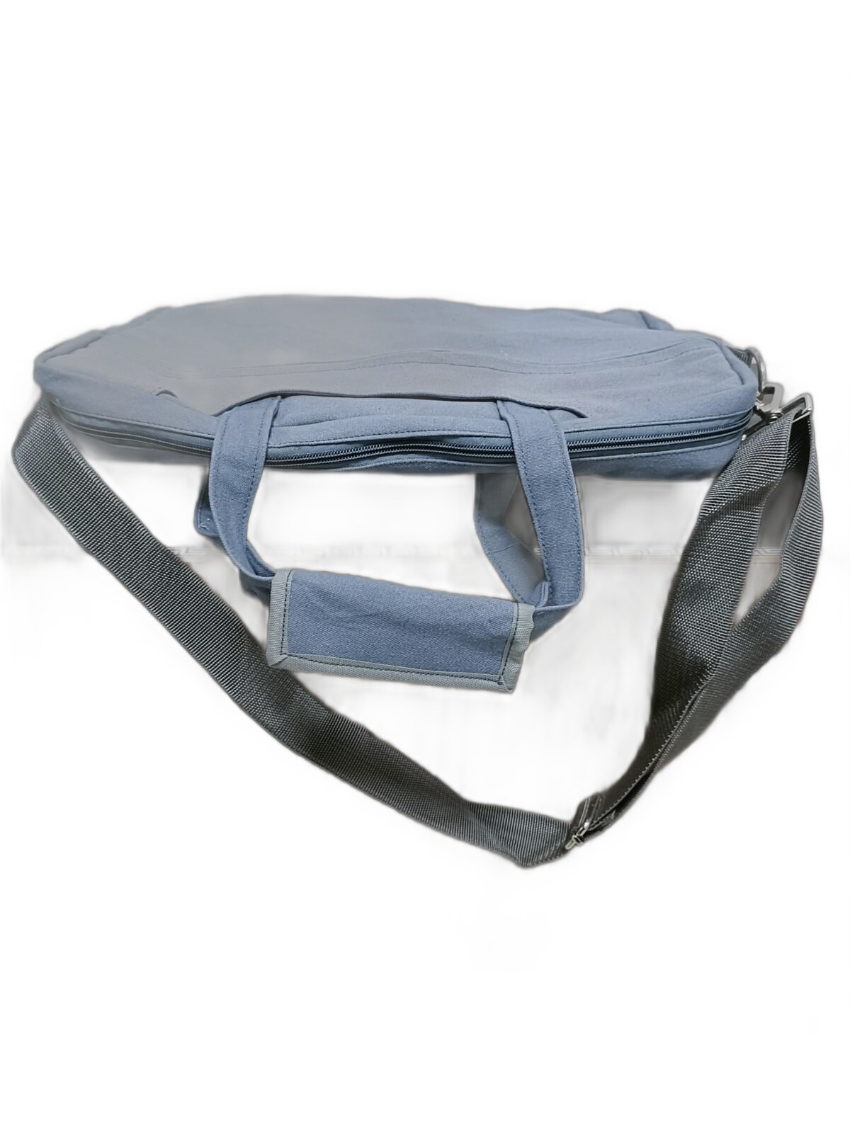 Vintage Canvas Messenger Bag Laptop Bag Tan and Gray Luggage with Charger Bags