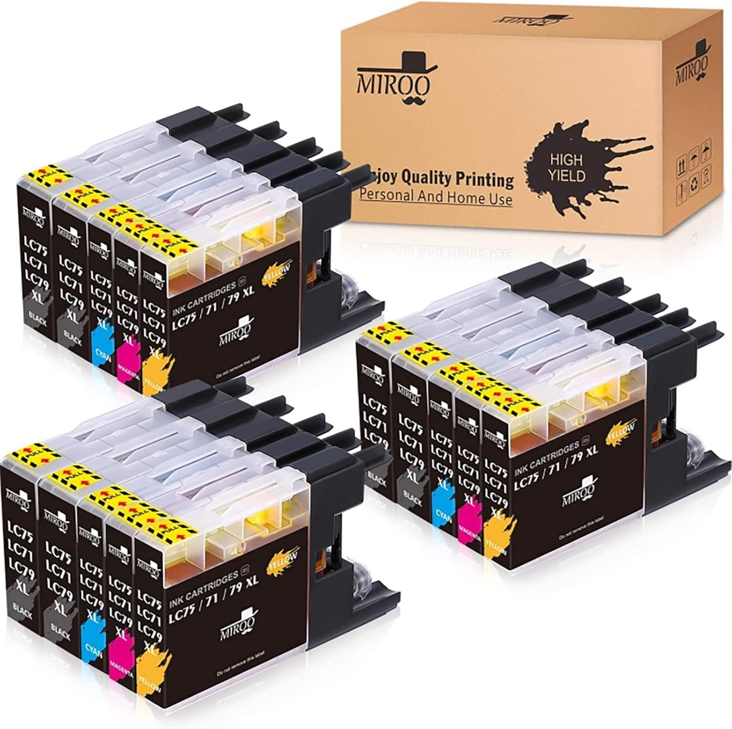 MIROO Compatible Black, Cyan, Yellow, Magenta, Magenta