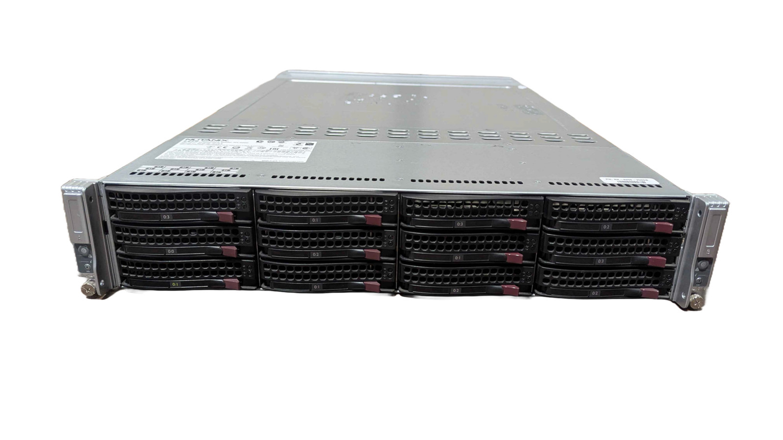 Supermicro 2U CSE-217 2-Node X9DRT-HF+  4x Xeon E5-2670 v2 2.5ghz 256gb 12xTrays