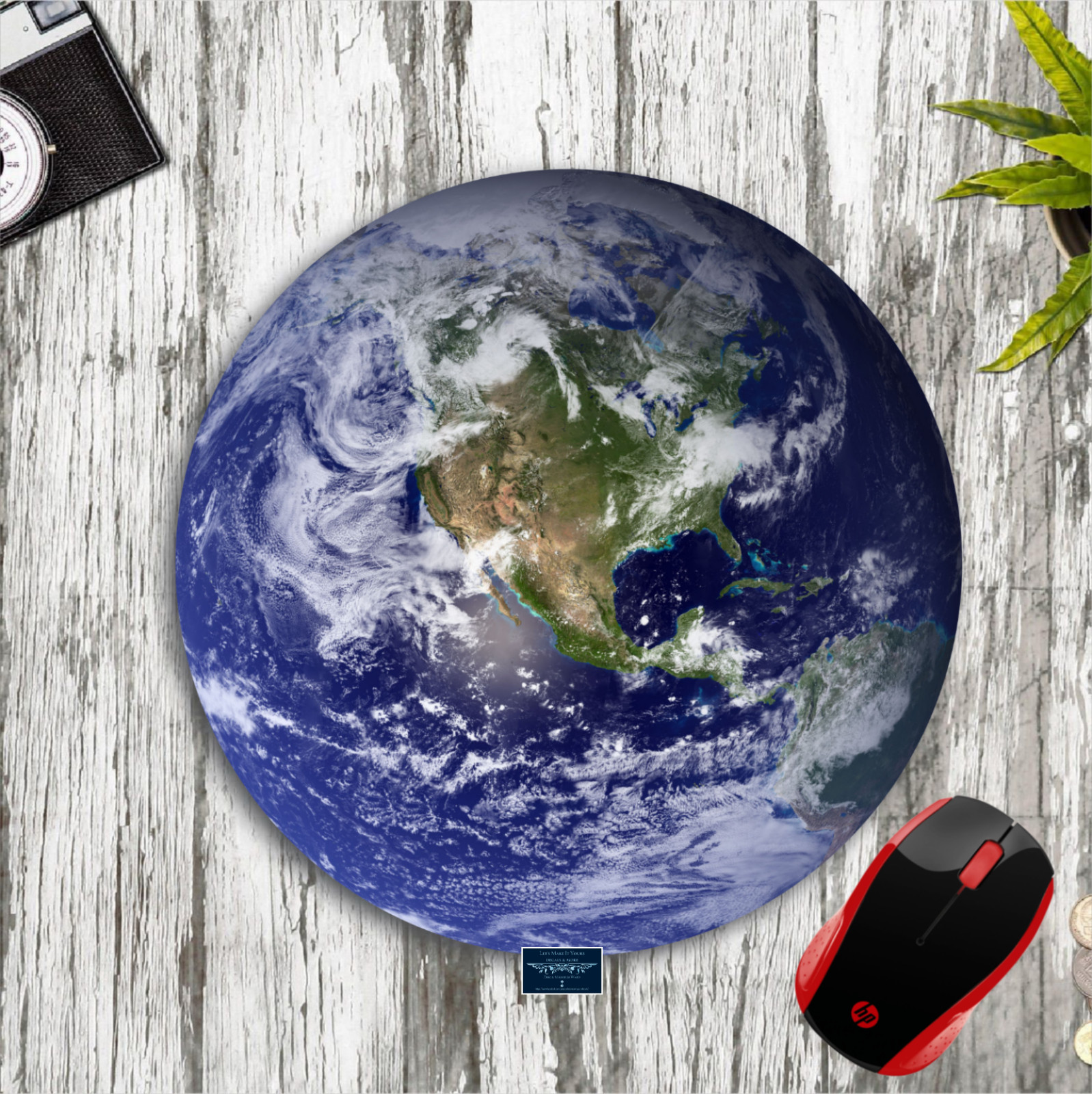 EARTH PLANET SOLAR SYSTEM ART CUSTOM MOUSE PAD DESK MAT HOME SCHOOL OFFICE GIFT