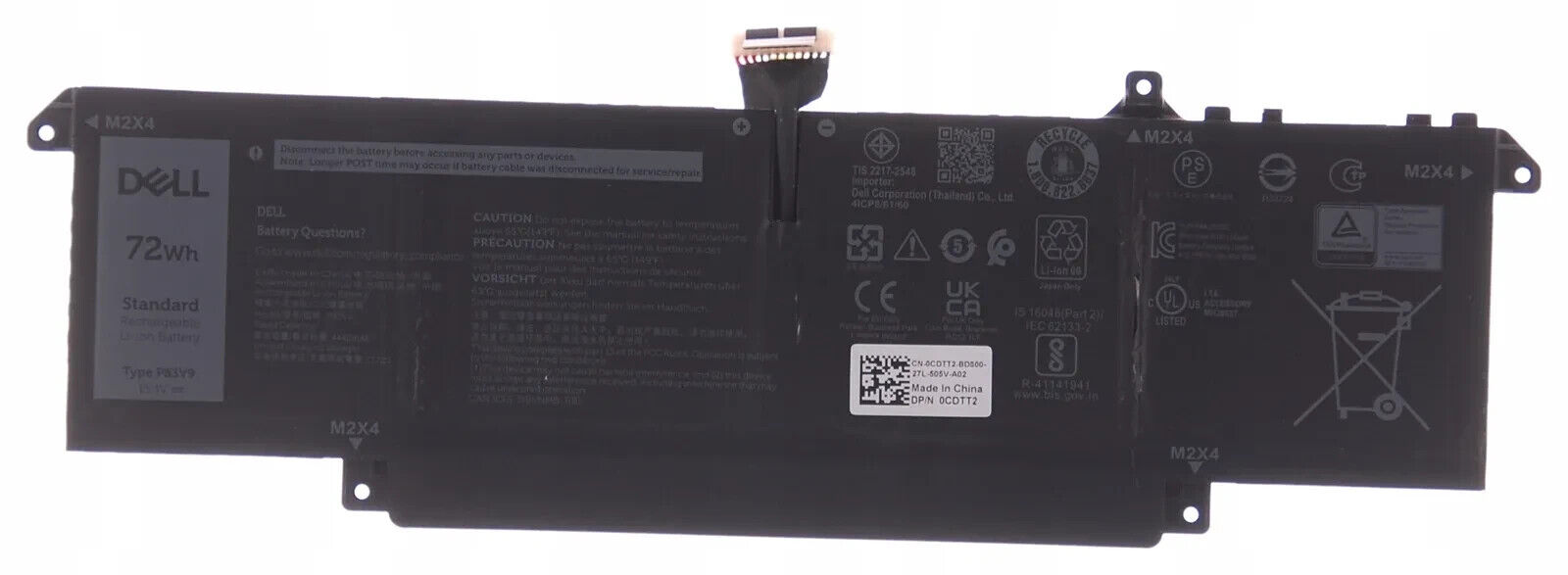 NEW GENIUNE DELL P83V9 41CP8/61/60 72Wh Laptop Battery Precision 5470 Series