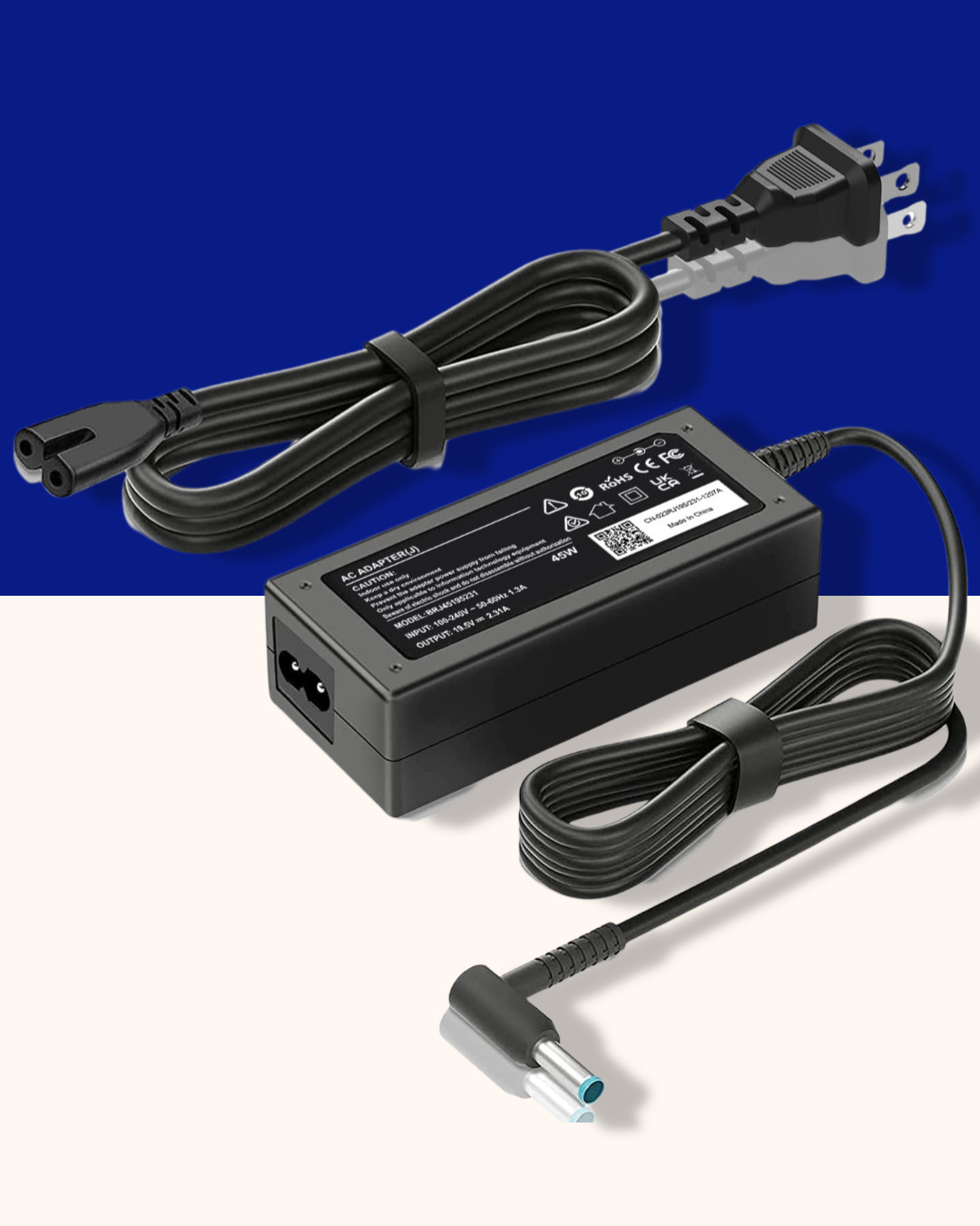 HP 45W 19.5V Laptop Charger for HP Stream, Pavilion, Spectre, Elitebook