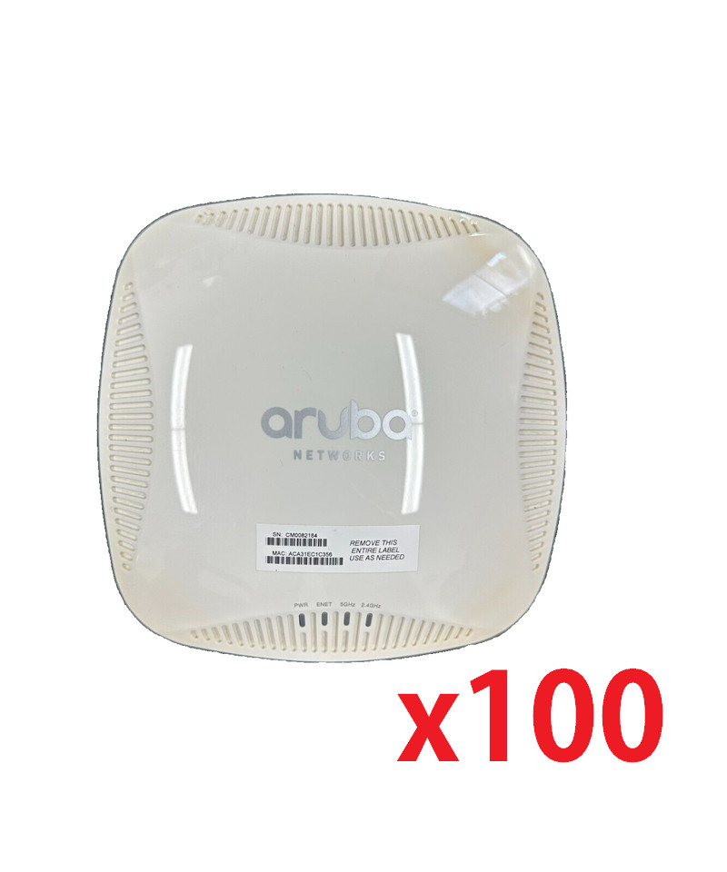 Lot of 100 Aruba Networks APIN0205 Wireless Access Point IAP-205-US 