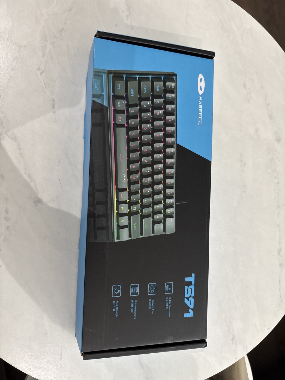 New Magegee Keyboard TS91 Black TS91 For PC