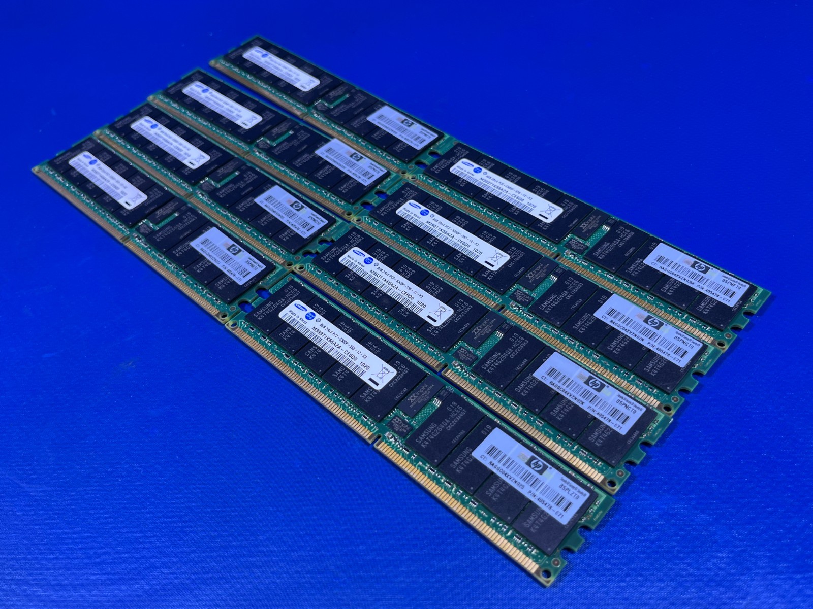 SAMSUNG 8GB 2Rx4 PC2-5300P-555-12-K3 DDR2 RAM MEMORY LOT OF 8