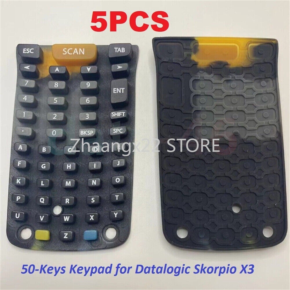 Lot 5PCS 50-Keys Keypad Replacement for Datalogic Skorpio X3 Barcode Scanners