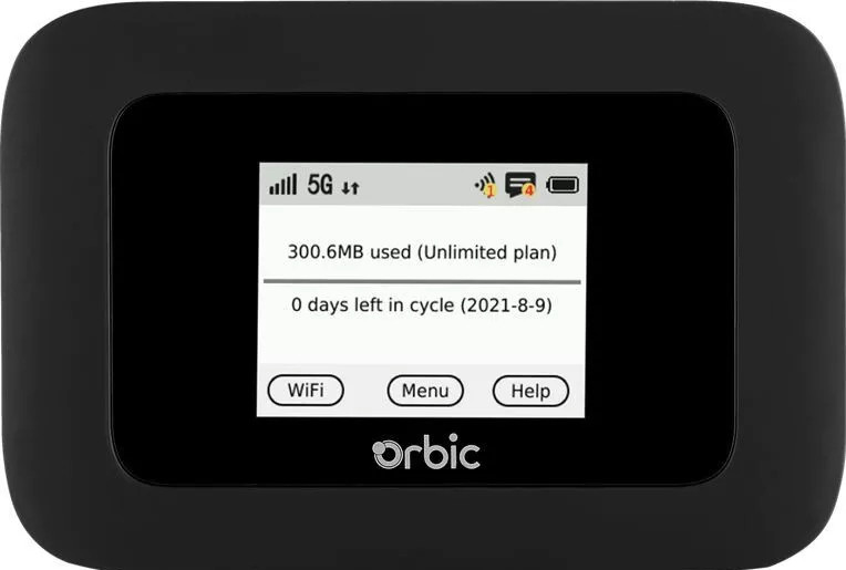 Orbic Speed 5G UW R500L5 Verizon 5G LTE Data Hotspot