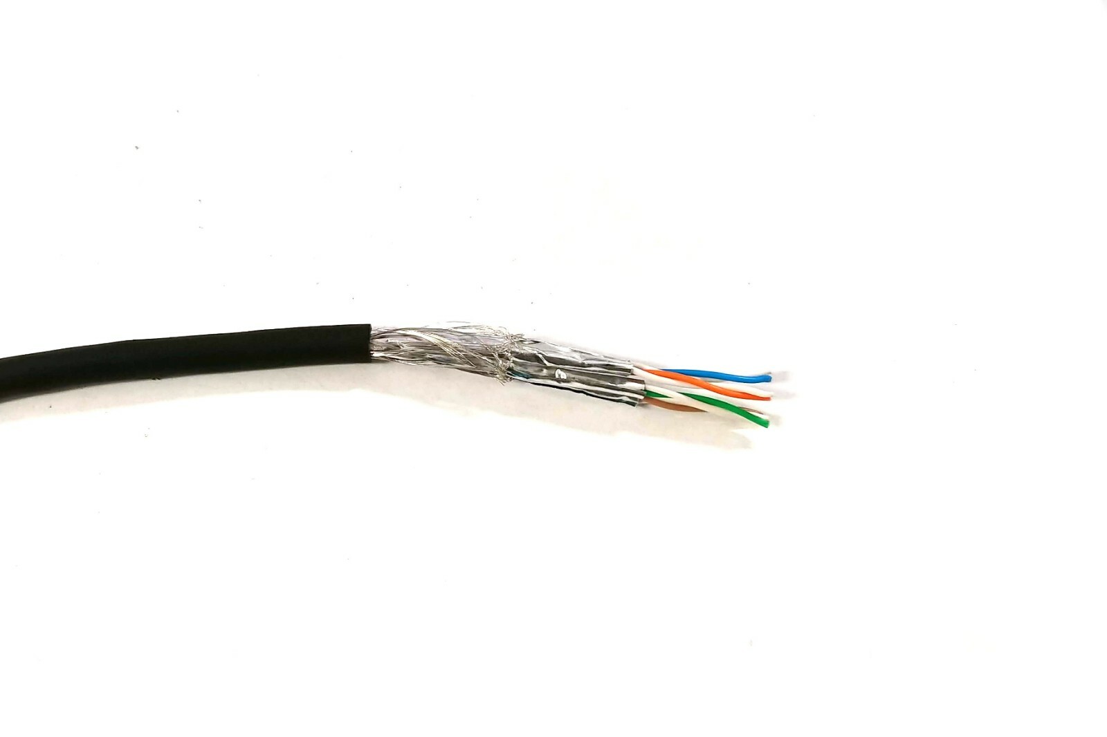 10ft PhantomCat Stranded Copper Shielded Black Network Cable - CAT5E CAT6A S/FTP