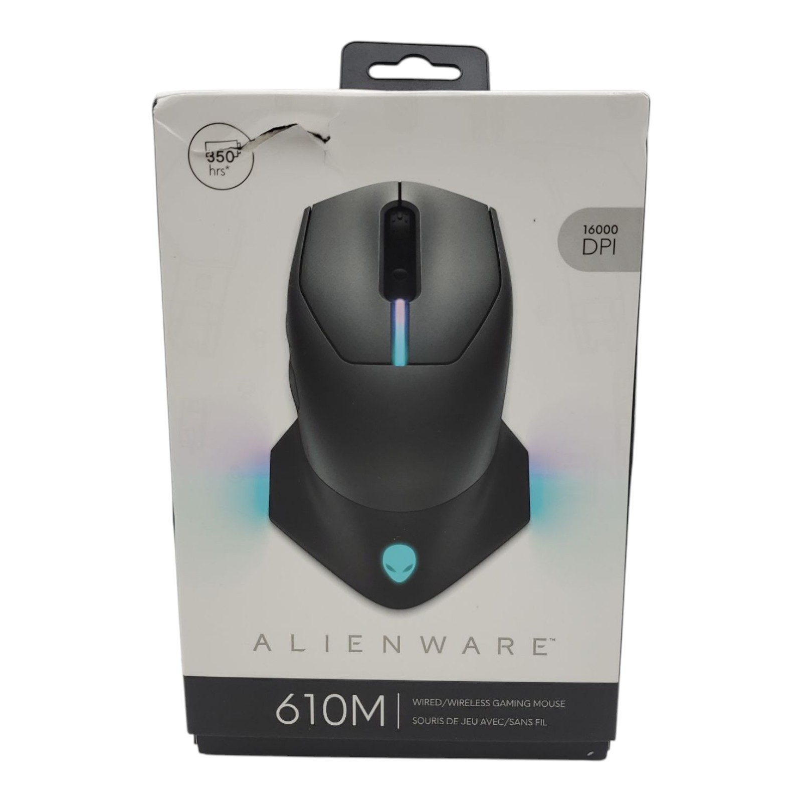 Alienware AW610M Wired/Wireless Gaming Mouse Ergonomic Adjustable Scroll Wheel