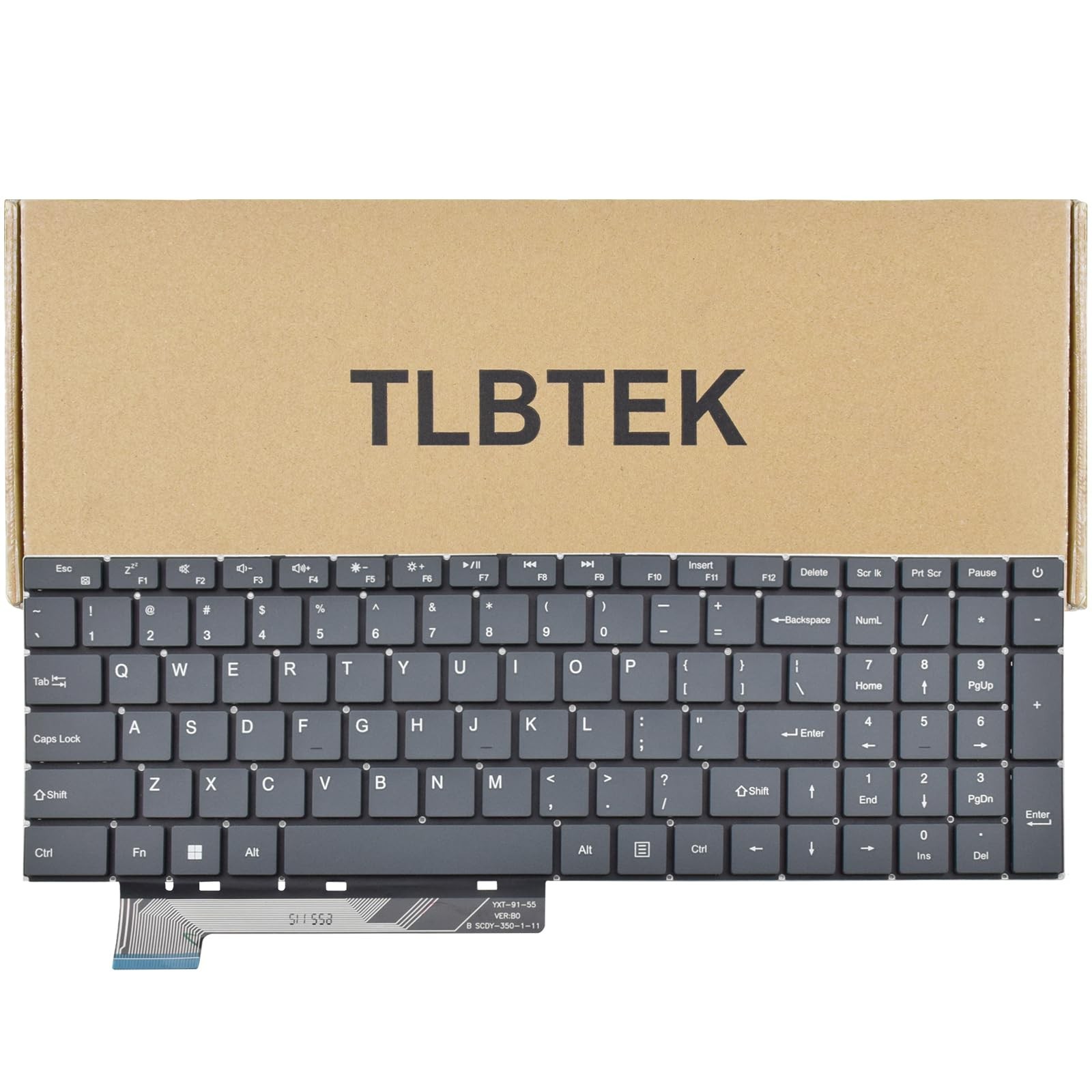 Keyboard Replacement Compatible with Gateway GWNR71517-BL GWNR71517-BK YJ-109...