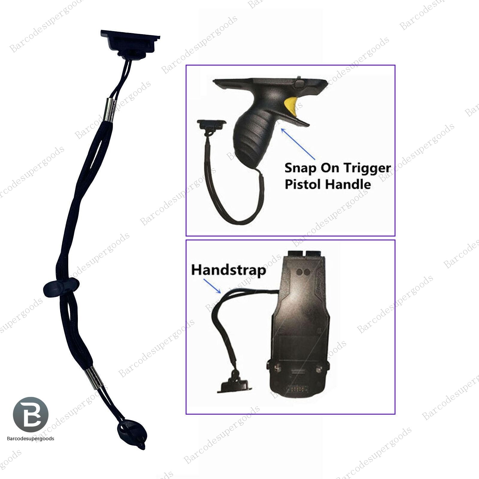 6x Trigger Handle Clip w/Strap ADP-TC7X-CLHTH-10 for ZEBRA TC70 TC72 TC75 TC77