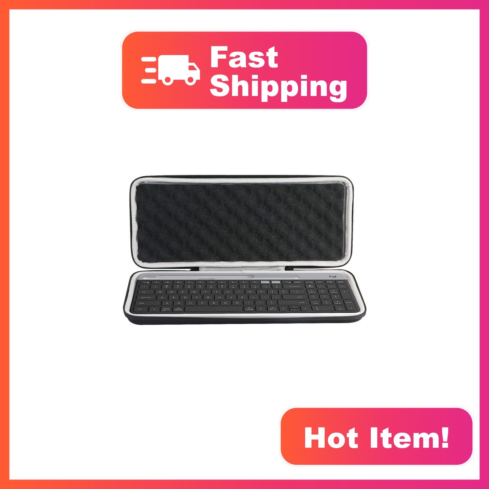 Khanka Hard Storage Case for Logitech K585 K580 Keyboard