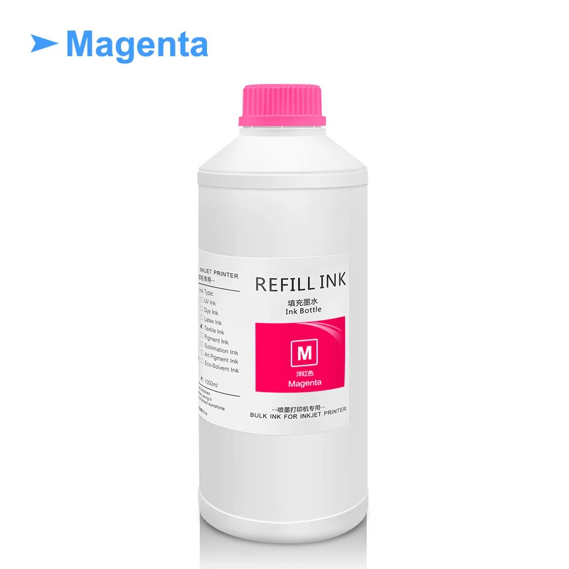 1000ML/Bottle DTG Ink Textile InK For Epson Printer 1390 R1900 R2000 F2000 F2100