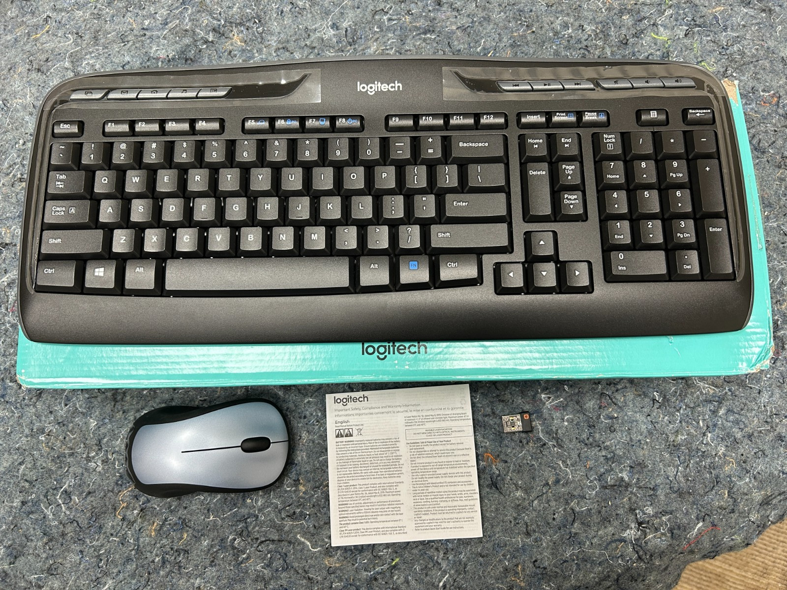 Logitech MK335 Full-Size Wireless Keyboard and Mouse w/Shortcut Keys