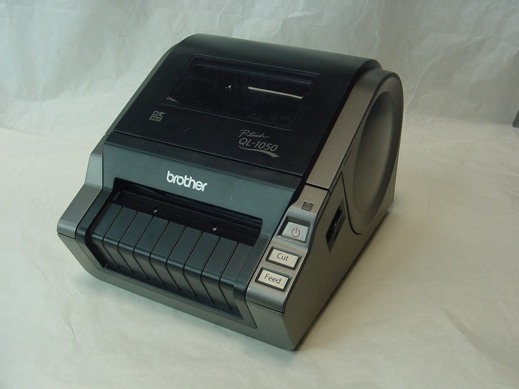 BROTHER P-TOUCH QL-1050 THERMAL LABEL PRINTER - NO POWER CORD INCLUDED