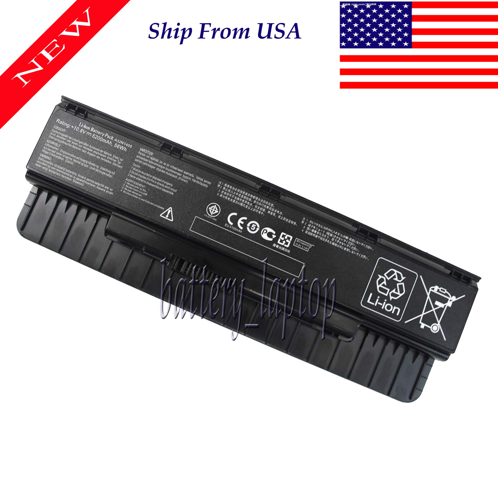 New A32N1405 Battery -L For ASUS GL771J GL771JM GL771JW A32NI405 0B110-00300000
