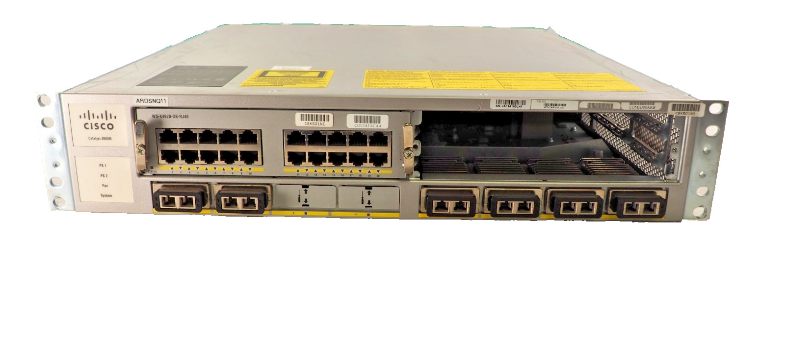Cisco Catalyst 4900M WS-C4900M Switch w/ x1 WS-X4920-GB Module & x2 PSU PWR-C49M