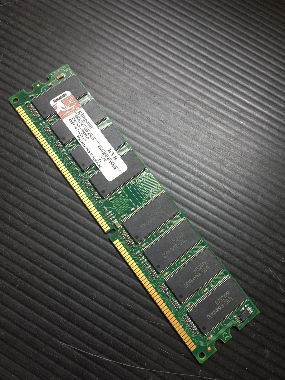 Kingston 512MB PC3200 DDR400 Desktop RAM KVR400X64C3A/512