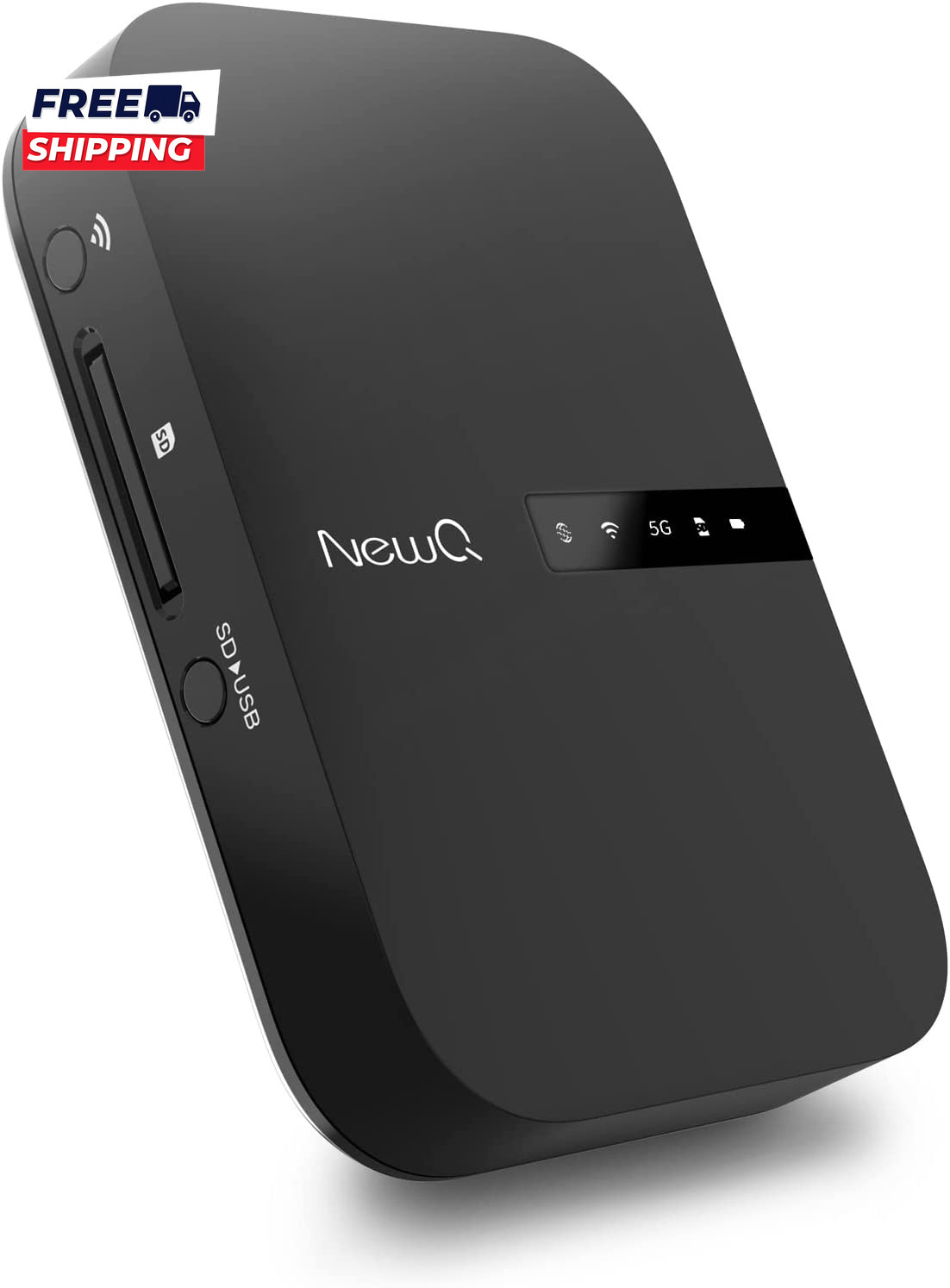 Filehub AC750 Travel Router Portable Hard Drive SD Card Reader & Mini Wifi Range