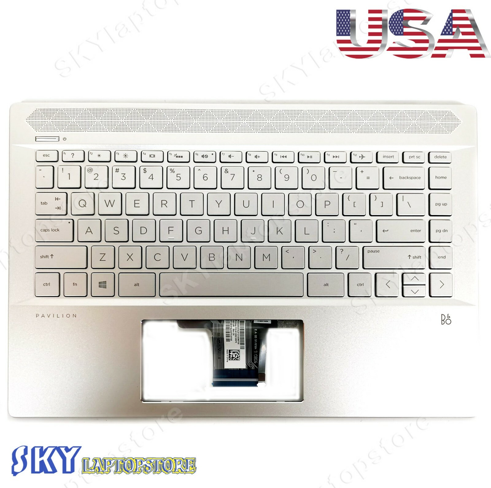 New HP Pavilion 14-CE Series 14"Laptop Palmrest Backlit US Keyboard L19191-001