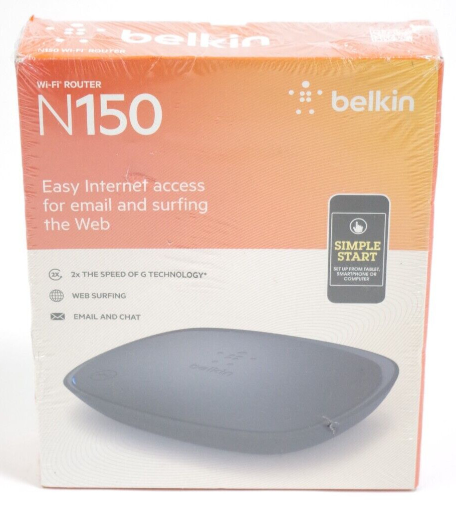 Belkin N150 150 Mbps 4-Port Wireless Wi-Fi Router (F9K1001)
