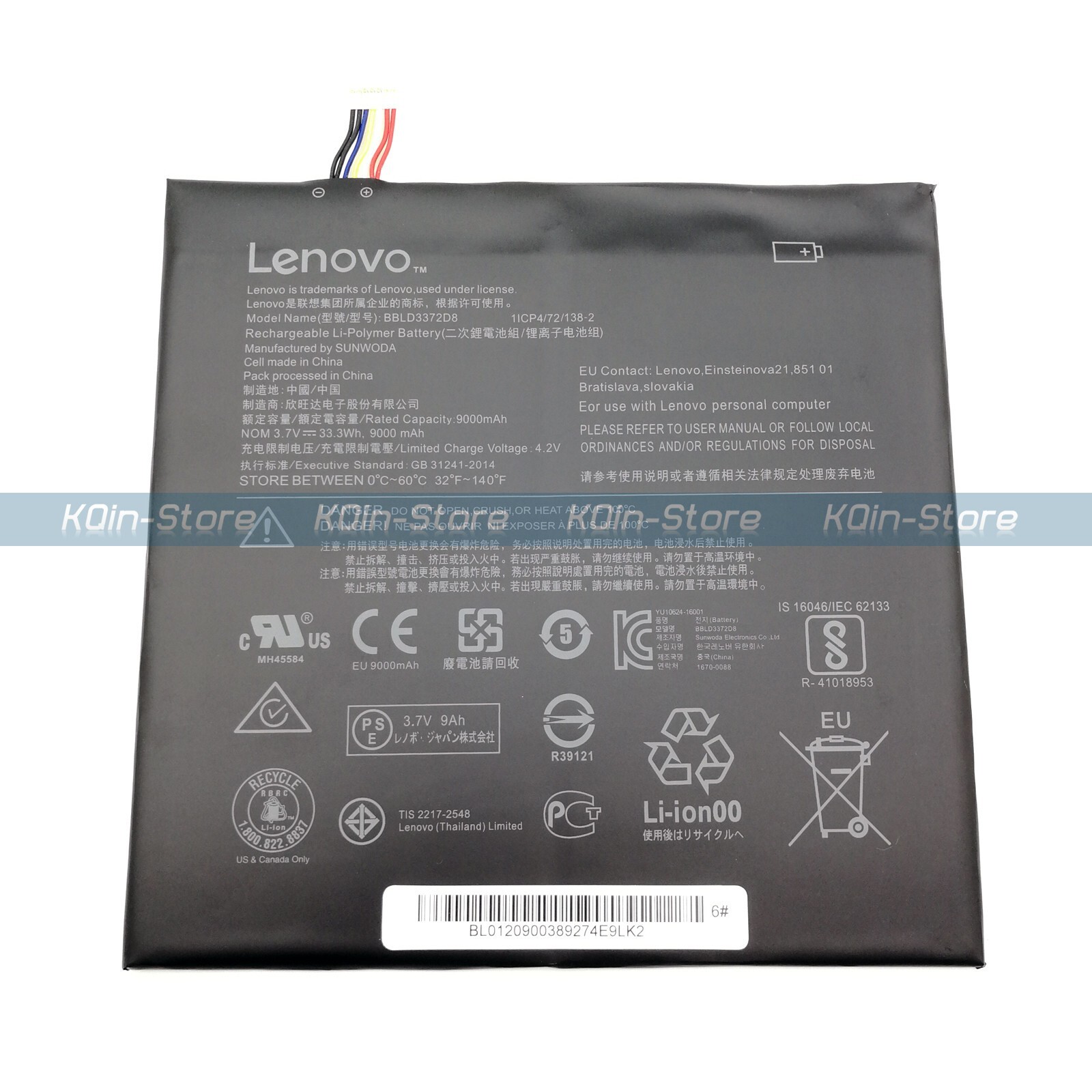 Genuine BBLD3372D8 9000mAh Battery for Lenovo IdeaPad Miix 320-10ICR 325-10ICR