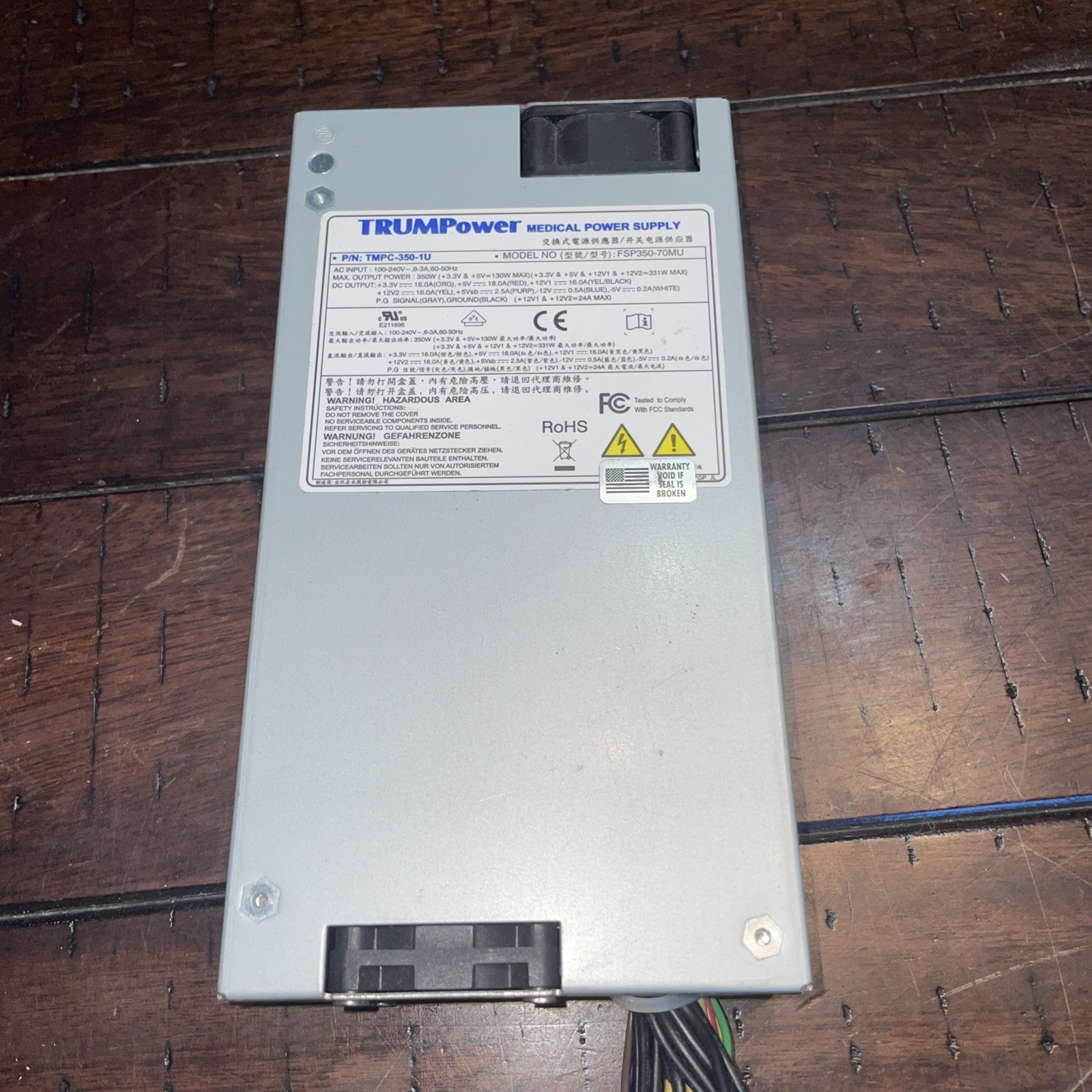 TRUMPOWER Model FSP350-70MU P/N TMPC-350-1I Power Supply