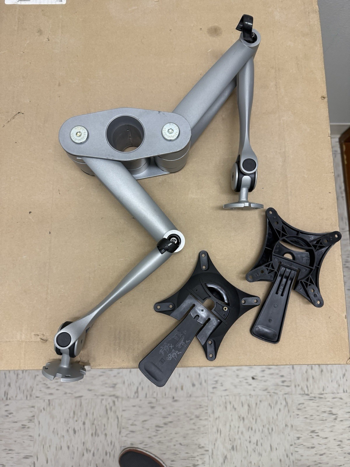 Wishbone Dual Monitor Arm by Colebrook Bosson Saunders - Dual Computer Holder 