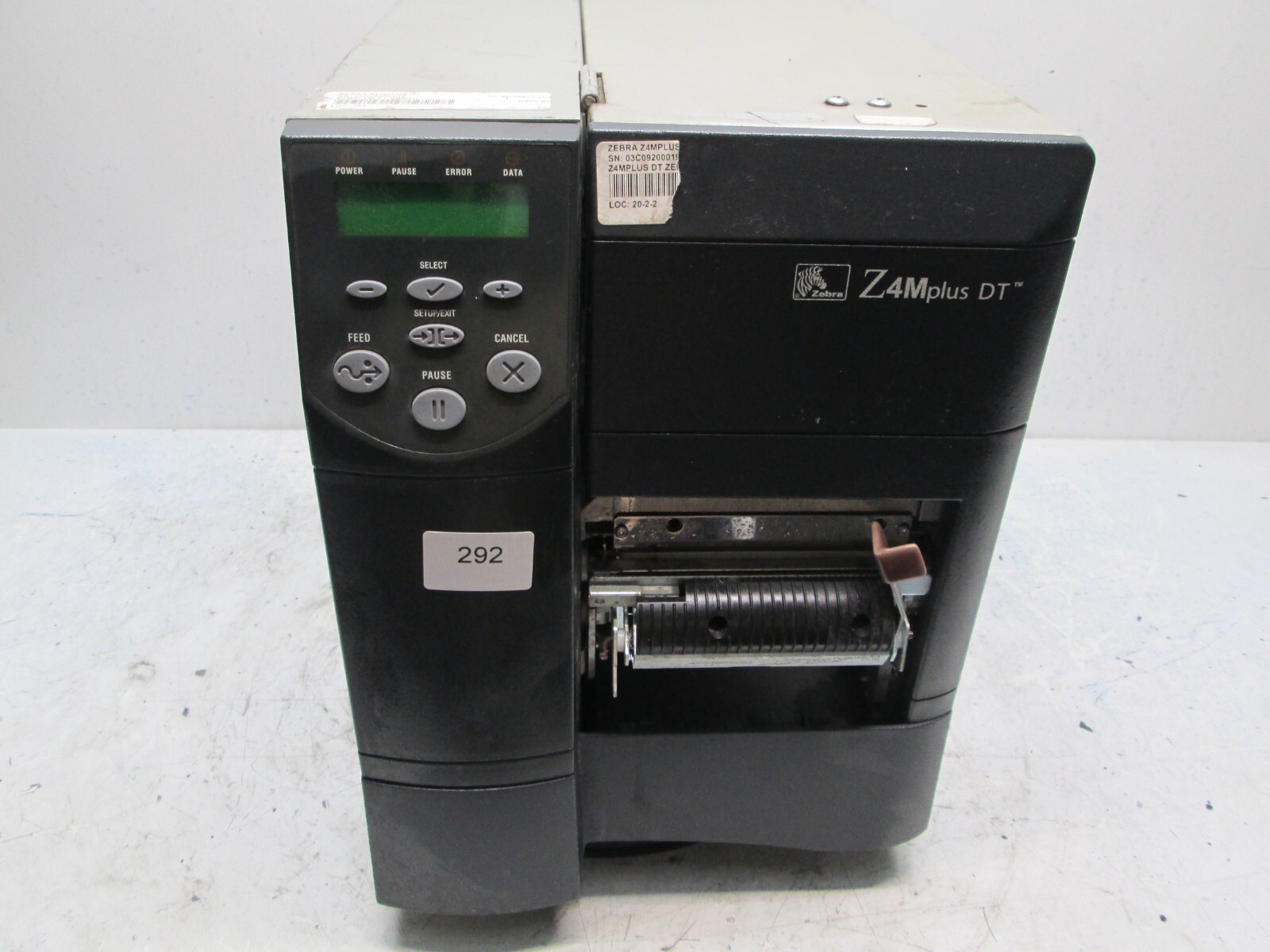 Zebra Z4Mplus DT Thermal Printer - Tested