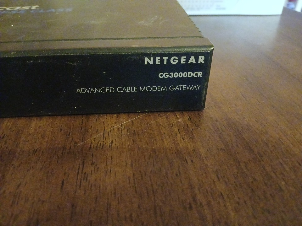 Netgear Comcast Advanced Cable Modem Gateway CG3000DCR Business Class Modem
