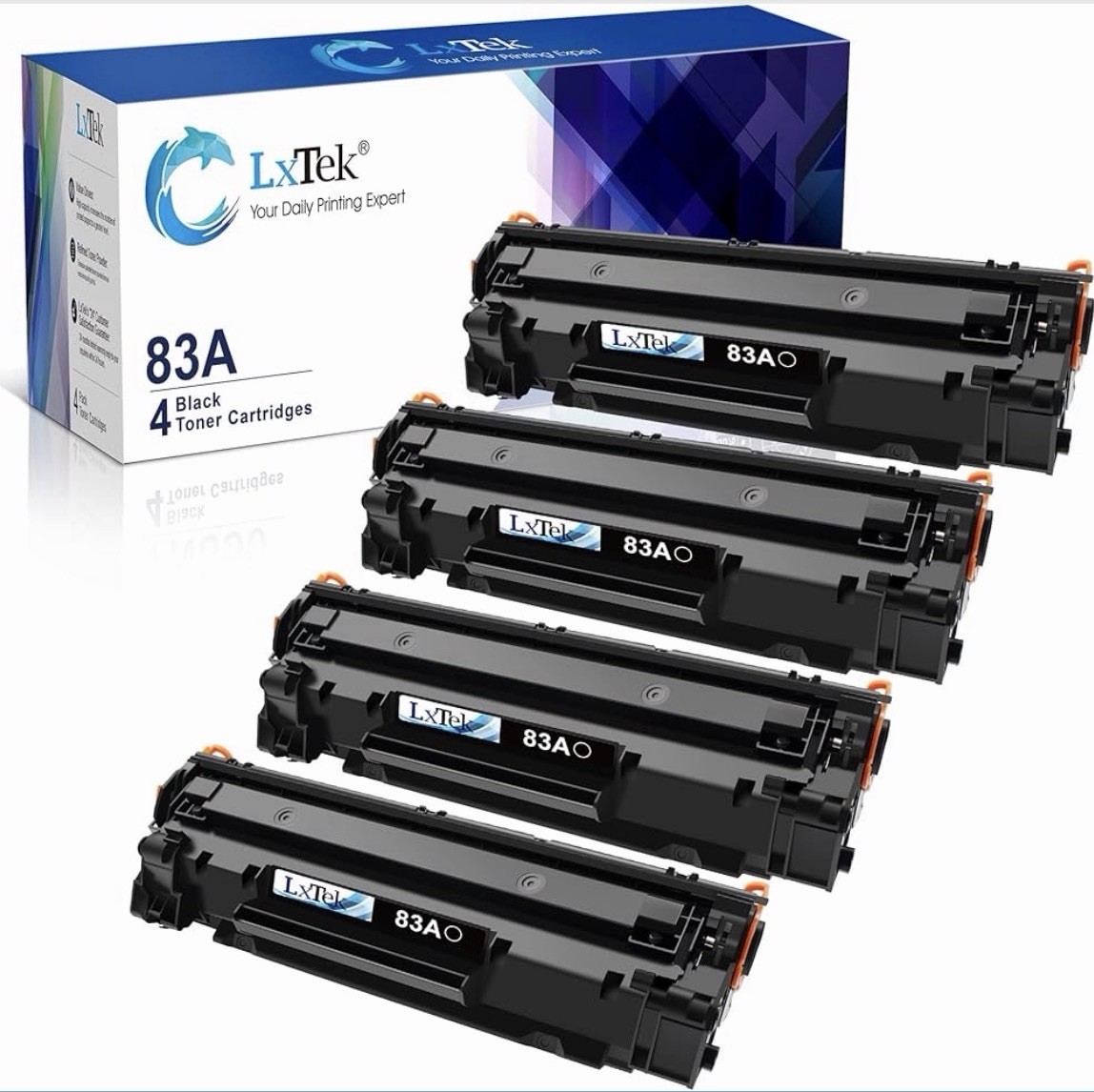 LxTek Compatible Toner Cartridge Replacement for HP 83A Toner Cartridges