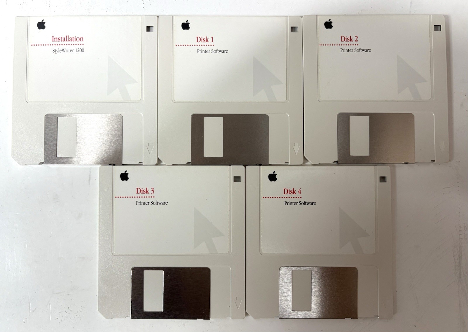 Apple Mac StyleWriter 1200 Printer Install Software 3.5" floppy disks Macintosh