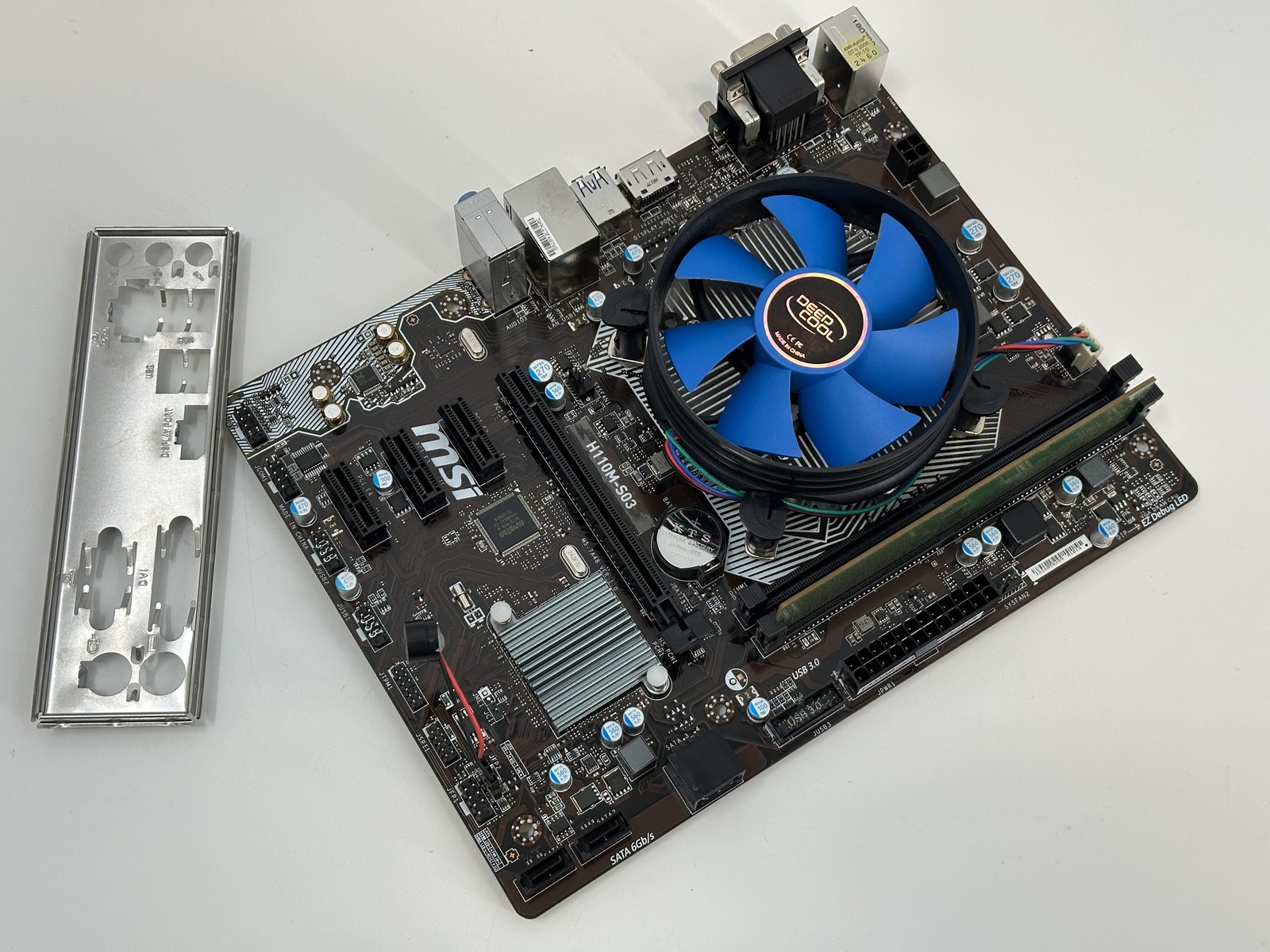 MSI H110M-S03 i3-7100 8GB DDR4 Motherboard Bundle inc Bezel