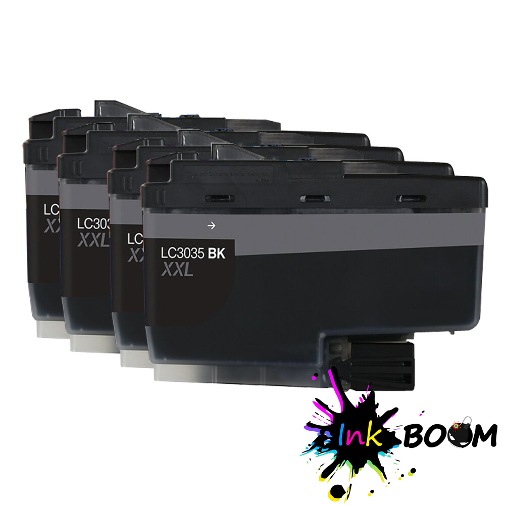 4 Black Ink Cartridge fits Brother LC3035 LC3035XXL MFC-J995DW MFC-J805DW J815DW