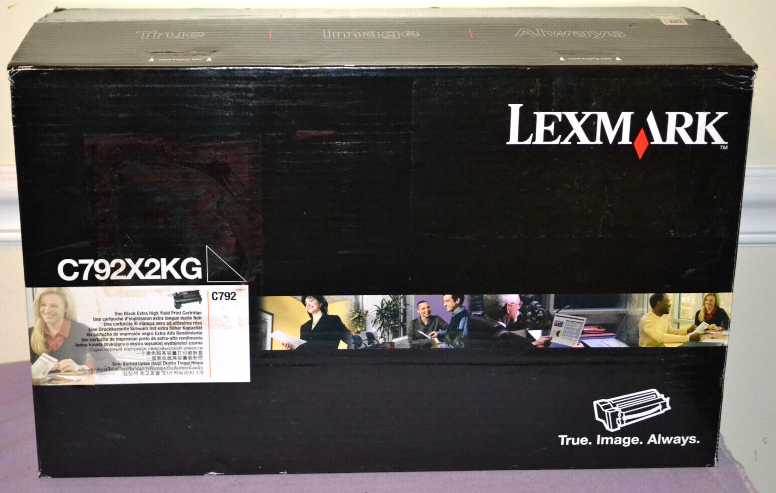 Genuine Lexmark C792X2KG Black Extra HighYield Print Toner Cartridge--New Sealed
