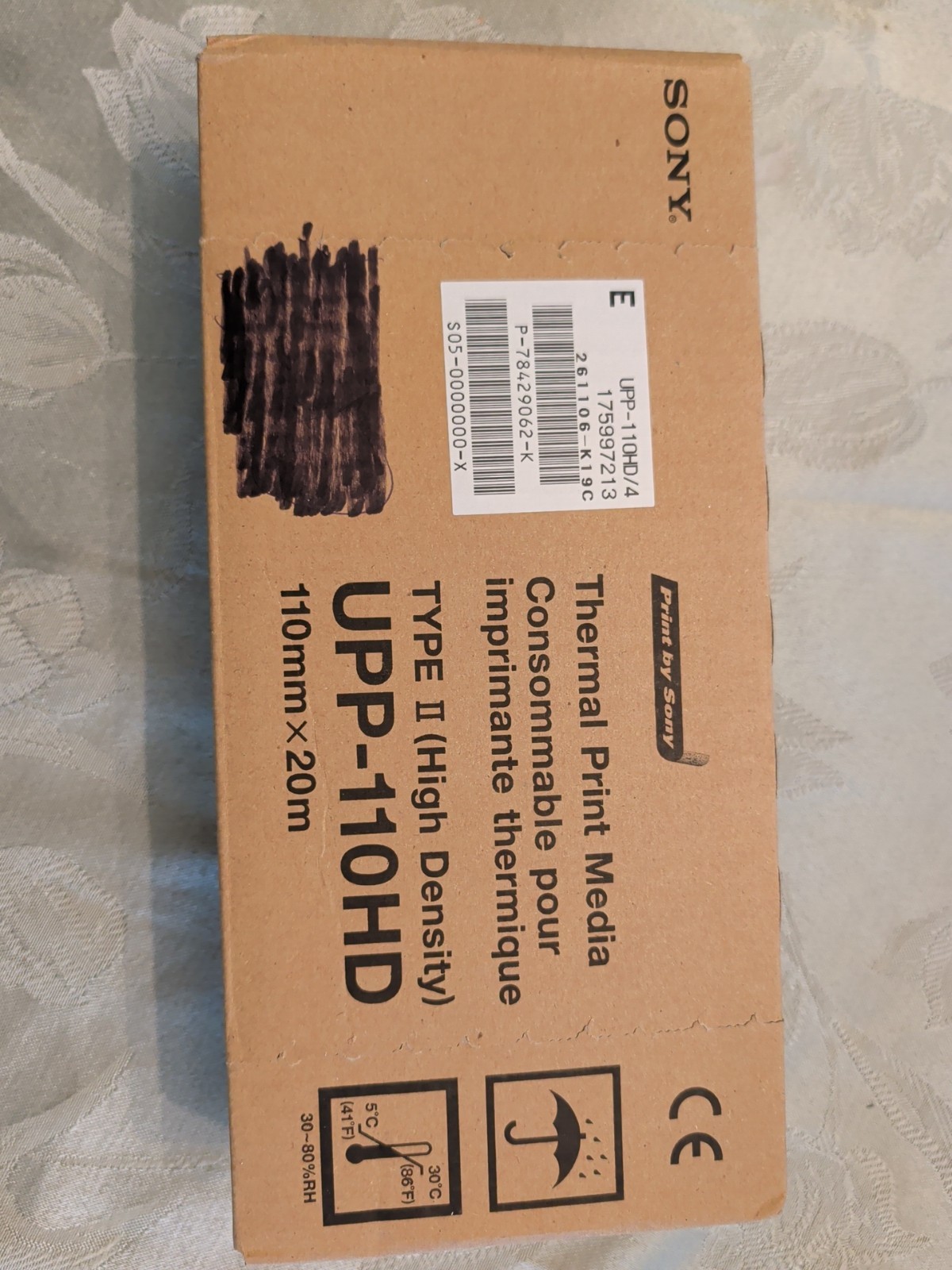 Sony UPP-110HD Thermal Print Media,  Type II 4 Rolls, High Density 