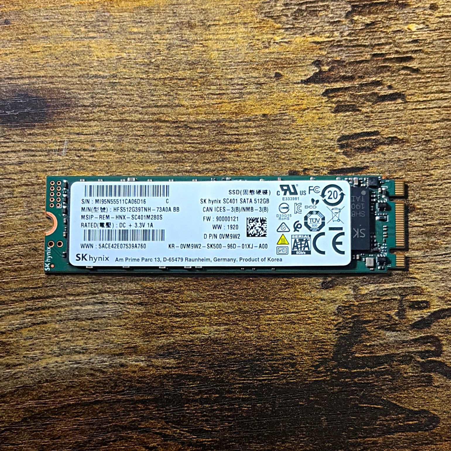 SK hynix SC401 512GB M.2 SATA Internal SSD HFS512G39TNH-73A0A BB