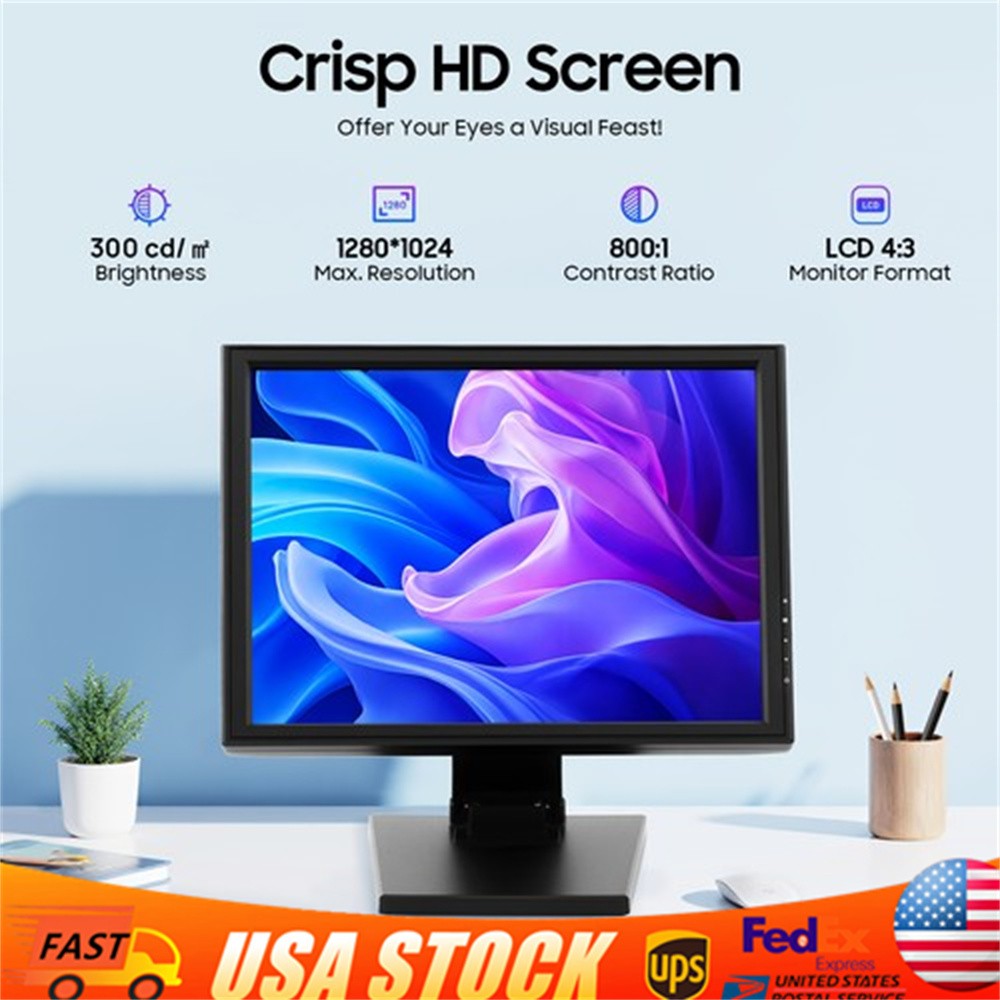 17in LCD Touchscreen Monitor Adjustable Angle LCD Display - 4:3, 5ms, 1280x1024