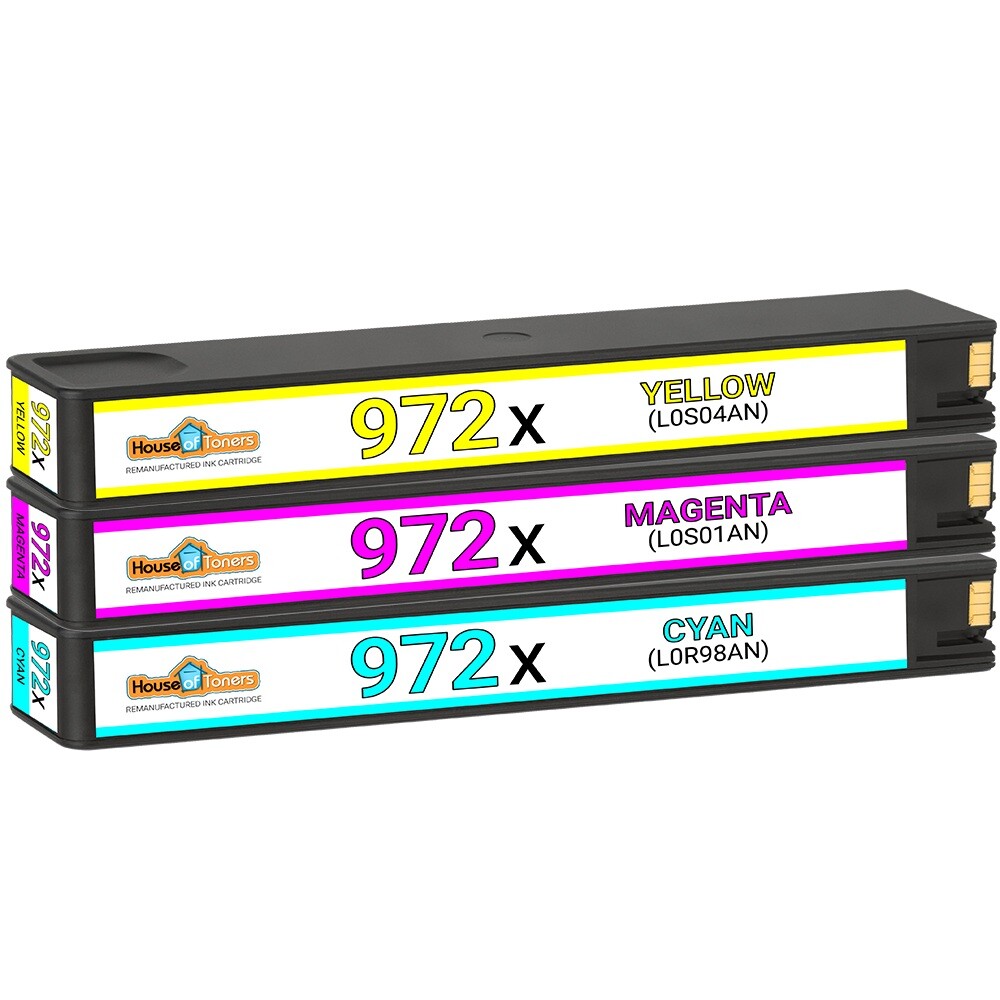 972 972X Compatible With HP 972X BCMY Ink Cartridge for HP PageWide Pro Lot