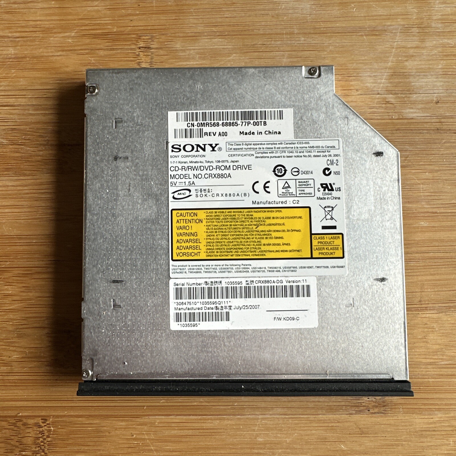 Sony CRX880A DVD-ROM Drives
