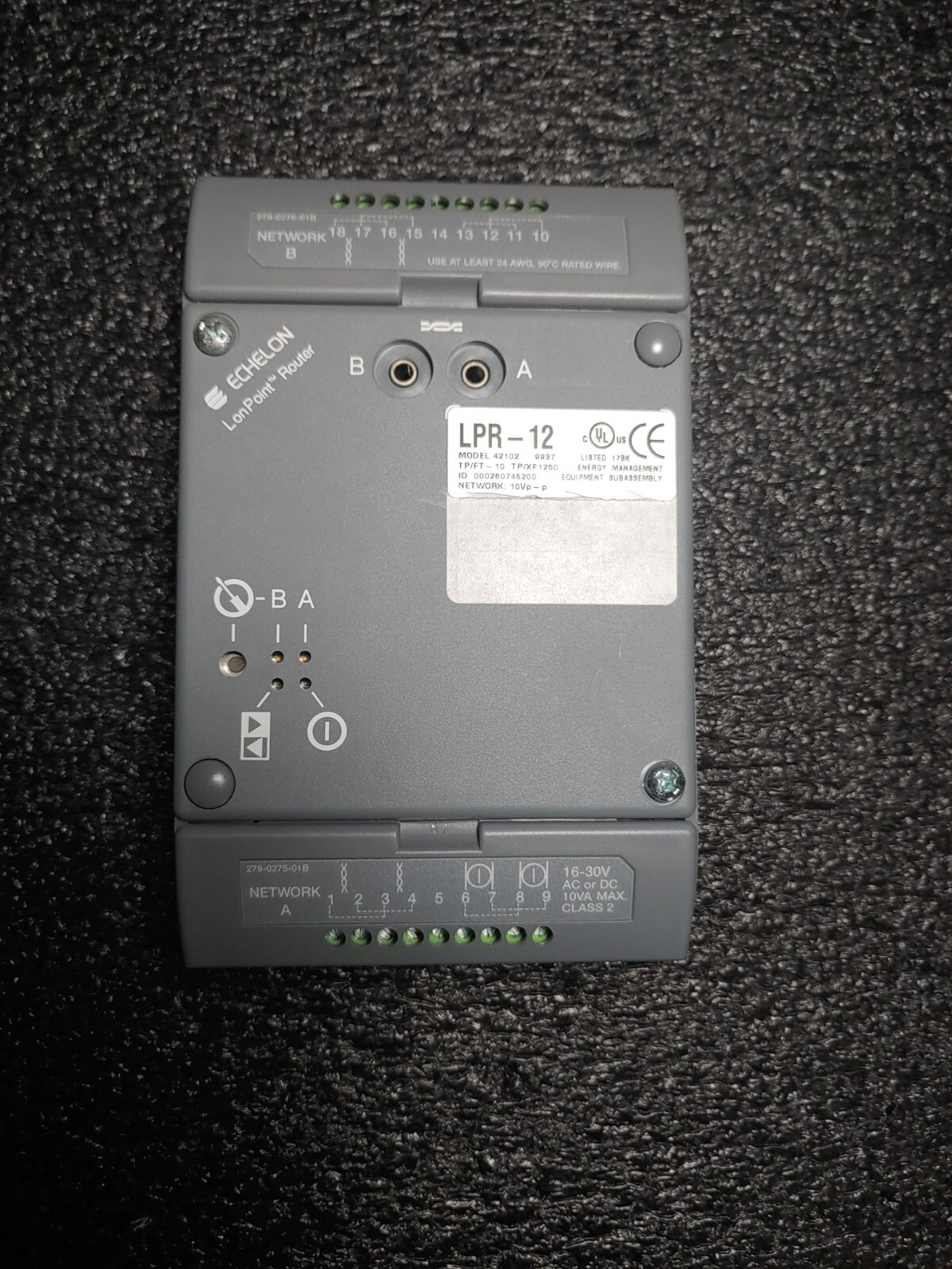 Echelon 42102 LPR-12 LonPoint Router  & 48222 Base -Used -Tested -Ships From USA