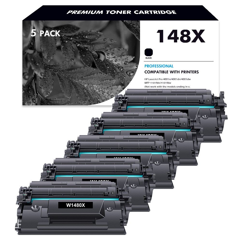 W1480X Toner Cartridge Compatible for HP 148X 4001dw MFP 4101fdw (No Chip) Lot