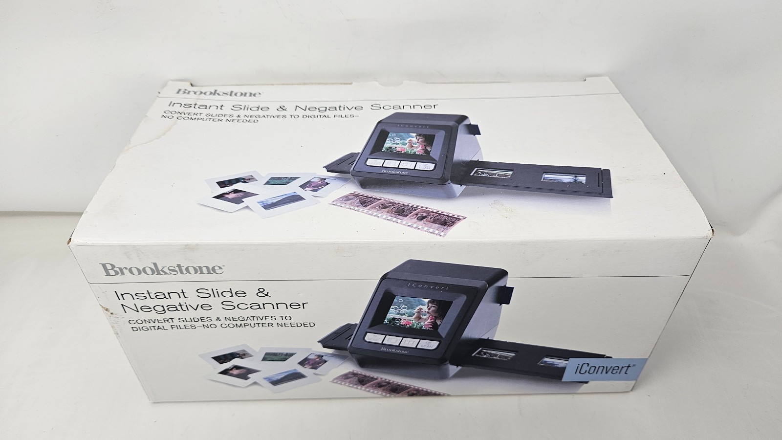 Brookstone iConvert Slide Negative Scanner USB Film Photo Digitizer